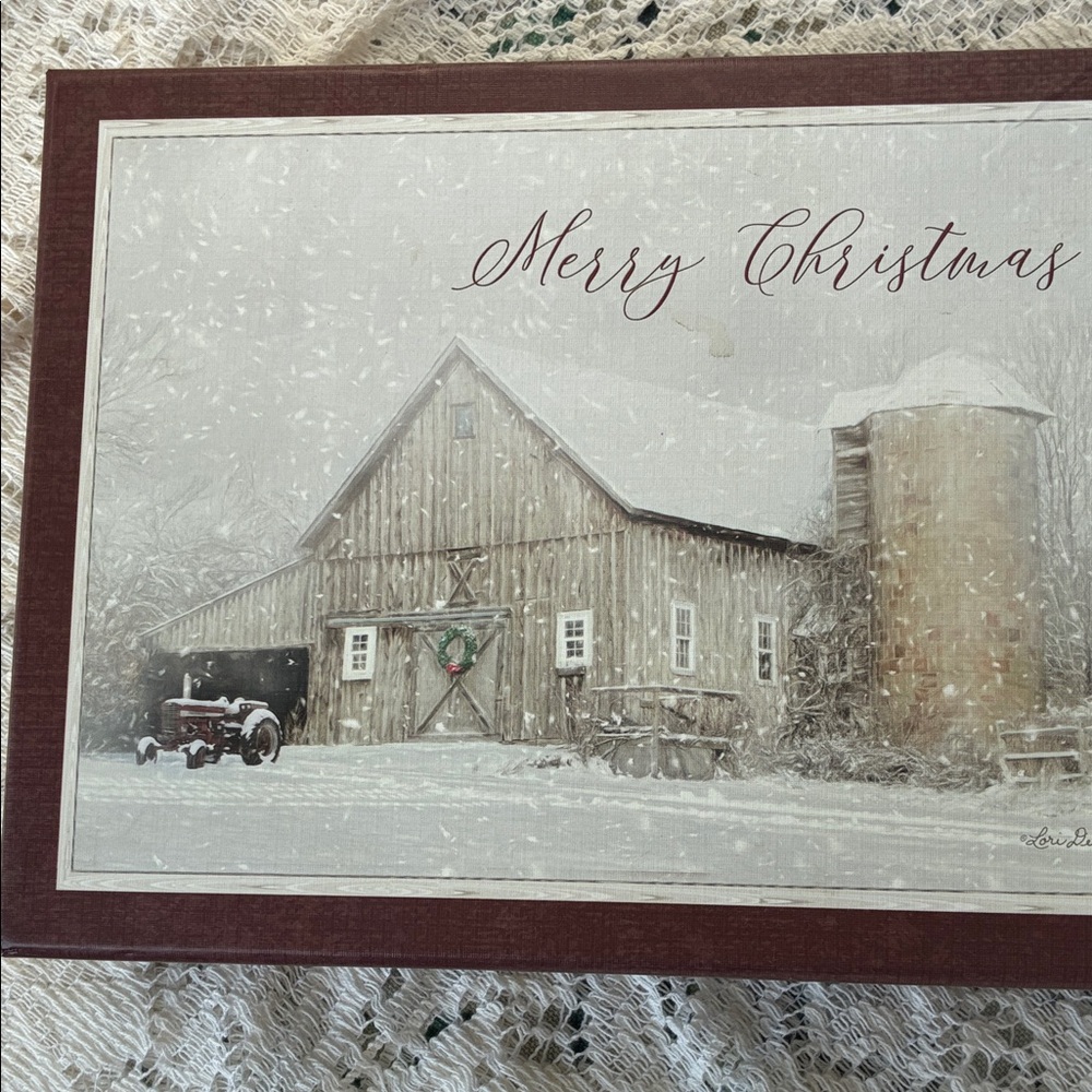 Legacy Brown and White Christmas Cards and Envelopes
